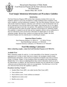 Microbiology / Biology / Laboratories / Enterobacteria / Fecal coliform / Feces / Foodborne illness / Organoleptic / Medical laboratory / Food safety / Medicine / Food and drink