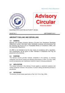 Referenced to Nigeria Regulations  Advisory Circular NCAA-AC-ARD015
