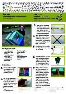 THE CRAFT TABLE  Make & Do Activity Kit Box kite Make a box kite inspired by Australian inventor