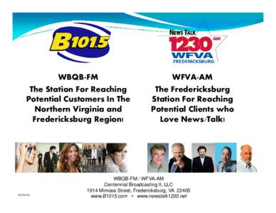 WBQBFM The Station For Reaching Potential Customers In The Northern Virginia and Fredericksburg Region!