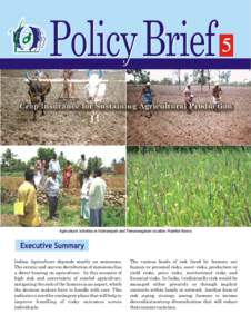 5  Agricultural activities in Nattrampalli and Thirumangalam location–Rainfed theme Indian Agriculture depends mostly on monsoons. The erratic and uneven distribution of monsoons has