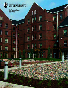 The Financial Report Table of Contents Cover photo: Spring Garden Apartments 2		 	Letter From the Vice Chancellor for Business Affairs