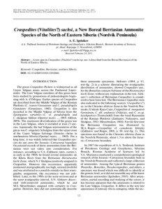 ISSN[removed], Paleontological Journal, 2012, Vol. 46, No. 1, pp. 12–15. © Pleiades Publishing, Ltd., 2012. Original Russian Text © A.E. Igolnikov, 2012, published in Paleontologicheskii Zhurnal, 2012, No. 1, pp. 15–17.