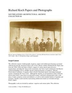 United States / New Orleans / Polders / French Quarter / Historic American Buildings Survey / Koch / Tulane University / Louisiana State University / William Woodward / Louisiana / Oak Ridge Associated Universities / Geography of the United States