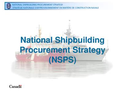 National Shipbuilding Procurement Strategy Secretariat NATIONAL