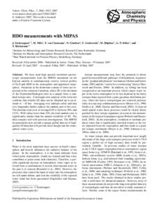 Atmos. Chem. Phys., 7, 2601–2615, 2007 www.atmos-chem-phys.net/ © Author(sThis work is licensed under a Creative Commons License.  Atmospheric