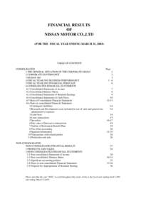 Financial statements / Nissan Motors / Renault / Nissan Z-car / Income tax / Balance sheet / Account / Nissan / Mitsubishi Motors / Transport / Economy of Japan / Accountancy