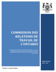 Ontario Labour Relations Board - Annual Report