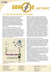 12: THE EGNOS SIGNAL EXPLAINED  T he ESTB has been broadcasting a pre-operational EGNOS signal since February[removed]When