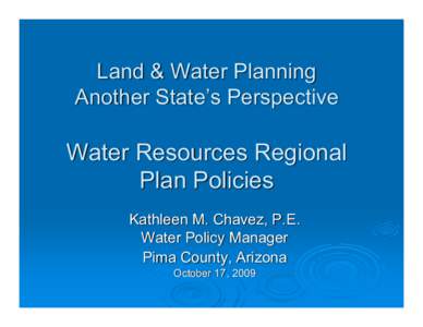 Microsoft PowerPoint - Pima County-Land and Water Planning-UNM.ppt [Compatibility Mode]