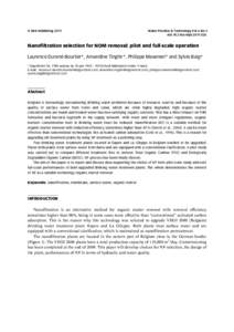 © IWA PublishingWater Practice & Technology Vol 6 No 2 doi:wptNanofiltration selection for NOM removal: pilot and full-scale operation