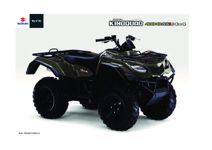 Photo : KINGQUAD 400ASi 4x4  Equipped And Styled To Impress Specifications Engine Type