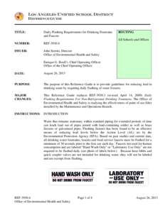 Microsoft Word - REF GUIDE 3930 DAILY FLUSHING REQUIREMENTS 8-26-13_0