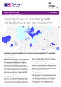 Geography / Department for Business /  Innovation and Skills / Geography of the United Kingdom / Ordnance Survey / Geographic information system / Surveying / Open Data in the United Kingdom / Digimap / Geodesy / Cartography / Government