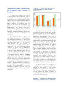 Pratiques sexuelles: convergences et divergences entre femmes et hommes