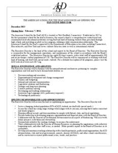 American School for the Deaf / West Hartford /  Connecticut / Gallaudet University / Deafness / Robert J. Hoffmeister / Vermont Center for the Deaf and Hard of Hearing / Deaf culture / Connecticut / Education in the United States