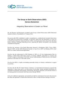 Global Earth Observation System of Systems / IEEE Committee on Earth Observation / Remote sensing / Geographic information systems / Group on Earth Observations