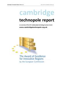 Cambridge Technopole Report 2013 v1.2  © St. John’s Innovation Centre Ltd. cambridge	
  	
   technopole	
  report	
  