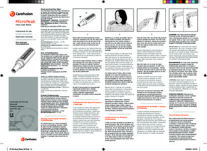 MicroPeak PEAK FLOW METER Instructions for use Conseils d’utilisation Gebruikers instructie