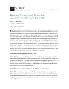 HTTP://VOICE.AIGA.ORG/  Rhythm, Romance and Revolution: An Interview with Javier Mariscal Written by Steven Heller Published on October 6, 2010