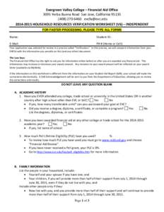 Microsoft WordHousehold Resources Verification Worksheet (V6) Independent