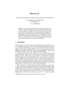 Blame for all? Amal Ahmed1 and Robert Bruce Findler2 and Jacob Matthews3 and Philip Wadler4 1 Toyota Technological Institute at Chicago 2