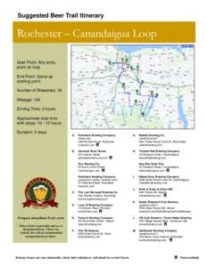 Rochester /  New York / Beer / New York / North Carolina breweries / Joseph Huber Brewing Company / Microbreweries / Rohrbach Brewing Company / Geography of New York