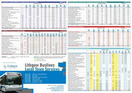 LITTLETON & LITHGOW HOSPITAL via Strathlone Estate & Kirkley Gardens  ROUTE 100 Monday to Friday