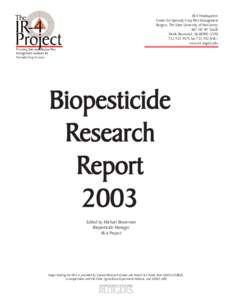 IR-4 Headquarters Center for Specialty Crop Pest Management Rutgers, The State University of New Jersey 681 US #1 South North Brunswick, NJ[removed][removed]fax[removed]