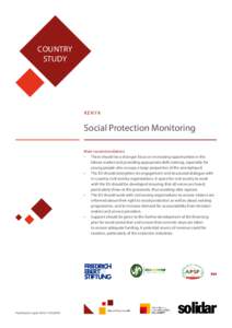 COUNTRY STUDY K E N YA  Social Protection Monitoring