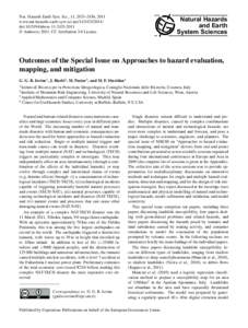 Nat. Hazards Earth Syst. Sci., 11, 2433–2436, 2011 www.nat-hazards-earth-syst-sci.netdoi:nhess © Author(sCC Attribution 3.0 License.  Natural Hazards