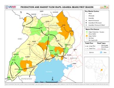PRODUCTION AND MARKET FLOW MAPS: UGANDA BEANS FIRST SEASON MAGWI YEI  SUDAN