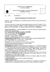 CENTRALE UNICA Di COMMITTENZA An 33 D Lvo[removed] ‐Comune di Morra De Sanctis PROVINC:AD:AVELL!NO