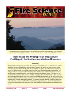 Though the Southern Appalachian Mountains are older than many mountain chains in the West, scant information previously existed on fuel types, distribution of fuels, and characteristics and placement of disturbance event