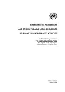 United Nations Committee on the Peaceful Uses of Outer Space / Space law / United Nations Office for Outer Space Affairs / United Nations / Yugoslav Wars