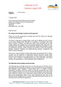 Nillumbik Letter for preprinted paper