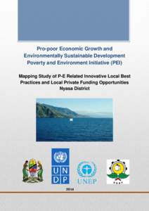 Pro-poor Economic Growth and Environmentally Sustainable Development Poverty and Environment Initiative (PEI) Mapping Study of P-E Related Innovative Local Best Practices and Local Private Funding Opportunities Nyasa Dis