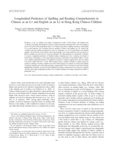 Journal of Educational Psychology 2012, Vol. 104, No. 2, 286 –301 © 2012 American Psychological Association/$12.00 DOI: a0026445