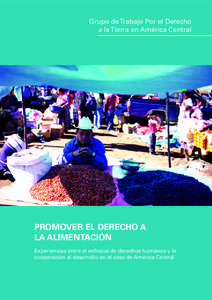 Grupo de Trabajo Por el Derecho a la Tierra en América Central PROMOVER EL DERECHO A LA ALIMENTACIÓN Experiencias entre el enfoque de derechos humanos y la