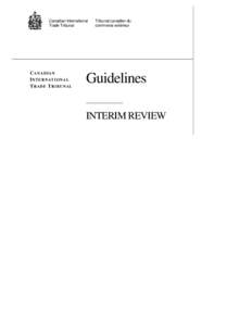 Canadian International Trade Tribunal CANADIAN I N T E R N A T I ON A L TRADE TRIBUNAL