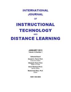 INTERNATIONAL JOURNAL OF INSTRUCTIONAL TECHNOLOGY