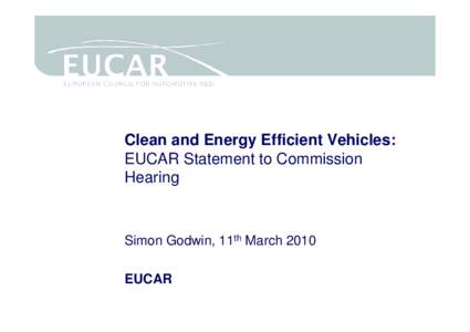 EUCAR CC[removed]meeting - 10 Dicember 2009