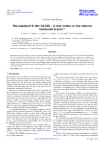 Astronomy & Astrophysics A&A 551, L4[removed]DOI: [removed][removed]