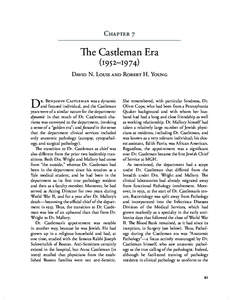 Chapter   The Castleman Era (1952–1974) David N. Louis and Robert H. Young