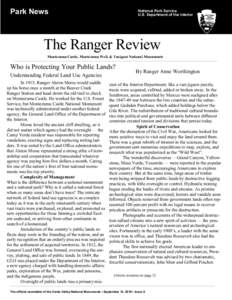 Park News  National Park Service U.S. Department of the Interior  The Ranger Review