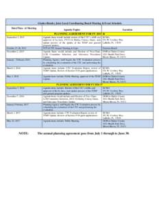 Glades-Hendry Joint Local Coordinating Board Meeting & Event Schedule Date/Time of Meeting Agenda Topics  Location