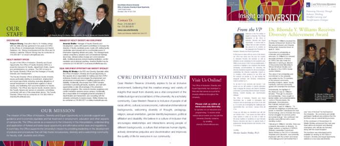 ISSUE NO. 1 SPRING/SUMMER 2009 Case Western Reserve University Office of Inclusion, Diversity & Equal Opportunity[removed]Euclid Avenue