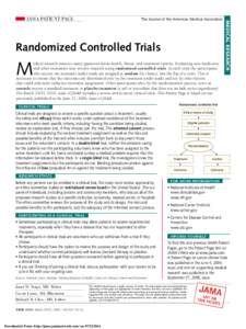 JAMA Patient Page | Randomized Controlled Trials