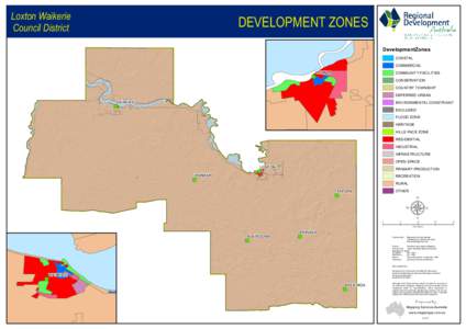 Loxton Waikerie Council District DEVELOPMENT ZONES DevelopmentZones COASTAL