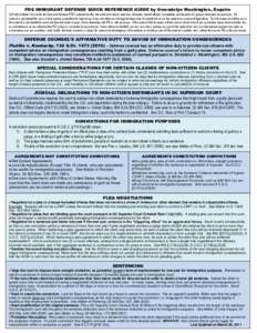 Padilla v. Kentucky / Punishments / Plea bargain / Plea / Nolo contendere / Expungement / Aggravated felony / Alford plea / Moral turpitude / Law / Criminal law / Criminal procedure